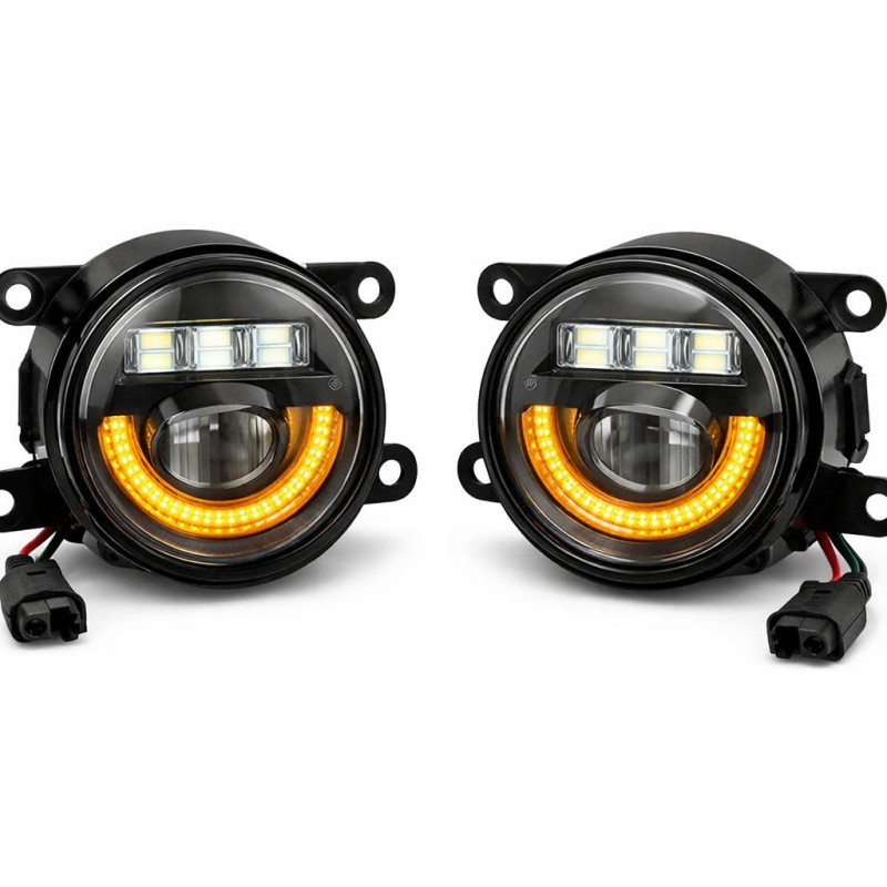 Противотуманные фара 2190 LED с металлич. корпусом-2 режима (лев.+прав.) 