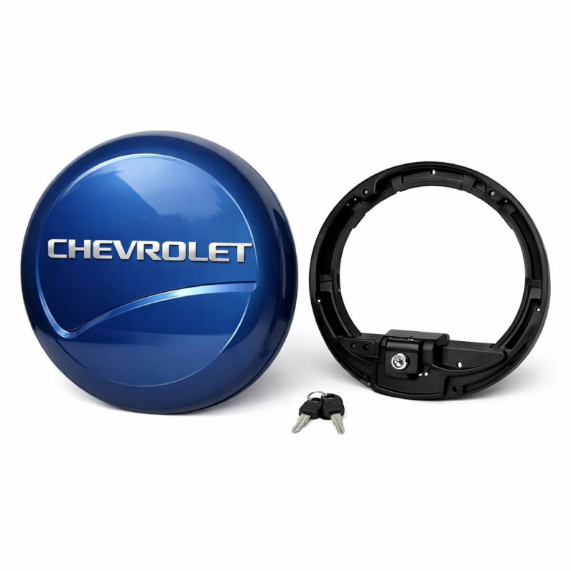 Колпак запасного колеса CHEVROLET NIVA ПРЕСТИЖ БЛЮ ( с надписью ШЕВРОЛЕТ)  замок   из 2 частей