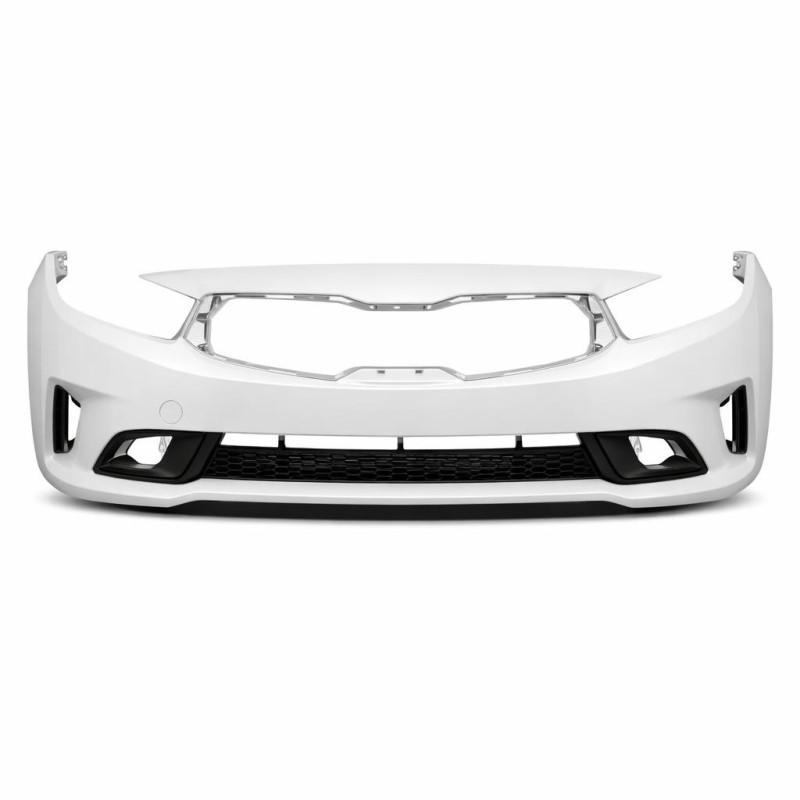 Бампер передний KIA СЕRАТО 2016-2019 БЕЛЫЙ КИТАЙ (подбор краска компании) 3х слойка