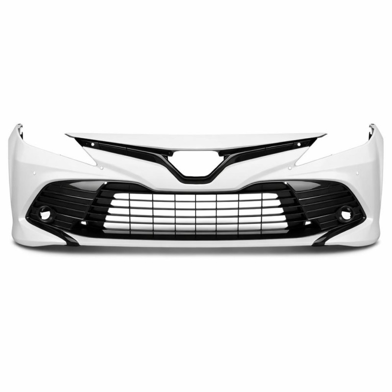 Бампер передний TOYOTA CAMRY 8 XV70 2020-2024 БЕЛЫЙ КИТАЙ (подбор краска компании) 3х слойка