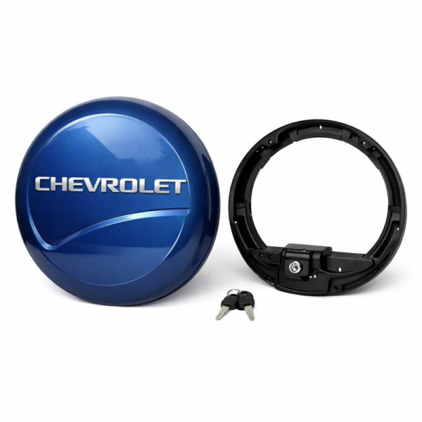 Колпак запасного колеса CHEVROLET NIVA ПРЕСТИЖ БЛЮ ( с надписью ШЕВРОЛЕТ)  замок   из 2 частей