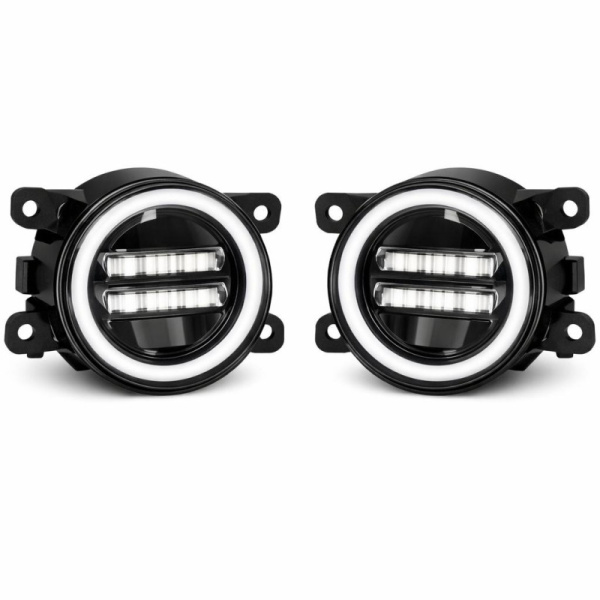 Противотуманные фара Lada Vesta , 4x4  Urban LED (3 полосы) +Кольцо лев/прав