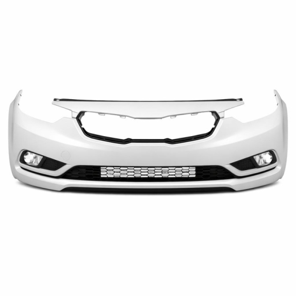 Услуга покраски бампер передний KIA CERATO 2013-2016 SWP SNOW WHITE PEARL 3х слойка